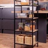 Mudesa MDSMRF005 Metal Ahşap 4 Raflı Çok Amaçlı Dolap