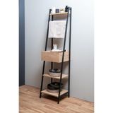 Mudesa Metal Ahşap Çekmeceli Banyo Boy Dolabı, Banyo Düzenleyici , Çok Amaçlı Raf ,Havluluk Banyo Organizer