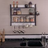 Mudesa Modern Duvara Monte Mutfak Terek Rafı MDF Malzeme ile 72 cm Genişlik 60 cm Yükseklik