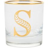 Mudo Concept Cam Su Bardağı Kişisel Desenli Kulpsuz 300 ml Renkli Monogram Motifi ile