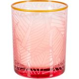 Mudo Concept Leaf Cam Bardak Mum -Bergamot / Pembe - 1 Adet