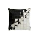 Mudo Concept LUCAS DERİ KIRLENT SİYAH BEYAZ 45X45 CM