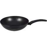 Mudo Concept Neo Tıtanyum Granit Kaplamalı Derin Wok Tava 28 Cm Siyah Renkli Tek Parça