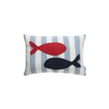 Mudo Concept TWIN FISH ÇİZGİLİ KIRLENT LACİVERT 35X50 CM