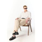 Mudo Erkek Bej Rengi Loose Fit Chino Pantolon