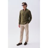 Mudo Erkek Bej Rengi Tekstürlü Straight Fit Chino Pantolon
