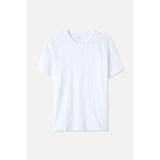 Mudo Erkek Beyaz Bisiklet Yaka T-Shirt