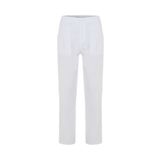 Mudo Erkek Beyaz Loose Fit Keten Pantolon