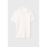 Mudo Erkek Ekru Çizgili Dokulu Polo Yaka T-Shirt