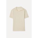 Mudo Erkek Ekru Comfort Fit Polo Yaka T-Shirt