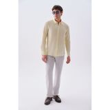 Mudo Erkek Gri Tekstürlü Slim Straight Fit Pantolon