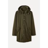 Mudo Erkek Haki Kapüşonlu Uzun Parka