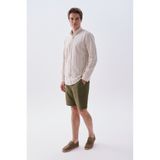 Mudo Erkek Haki Straight Fit Chino Şort