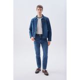 Mudo Erkek İndigo Straight Fit Jean Pantolon