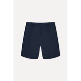 Mudo Erkek İndigo Straight Fit Keten Şort