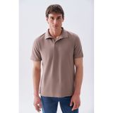 Mudo Erkek Kahverengi Polo Yaka T-Shirt