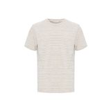 Mudo Erkek Lacivert Çizgili Bisiklet Yaka T-Shirt