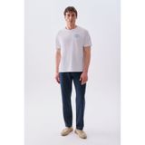 Mudo Erkek Lacivert Loose Fit Beli Bağlamalı Pantolon