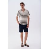 Mudo Erkek Lacivert Straight Fit Chino Şort