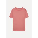 Mudo Erkek Pembe Pamuklu Bisiklet Yaka T-Shirt