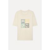 Mudo Erkek Taş Rengi Baskılı Comfort Fit Bisiklet Yaka T-Shirt - XL