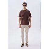 Mudo Erkek Taş Rengi Tapered Fit Chino Pantolon