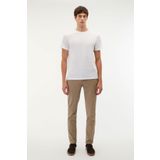Mudo Erkek Vizon Rengi Slim Fit Tekstürlü Chino Pantolon