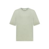 Mudo Erkek Yeşil Pamuk Oversize Bisiklet Yaka T-Shirt