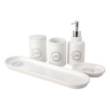 Mudo Home Barnes 5'li Kutulu Banyo Seti Beyaz