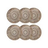 Mudo Home Ephesus Servis Tabağı Seti 6lı -26cm Çok Renkli