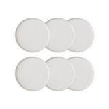 Mudo Home Ephesus Whıte Pasta Tabağı Seti 6lı -20cm Beyaz