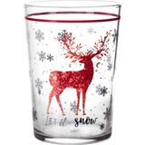 Mudo Home Let It Snow Meşrubat Bardağı -Kırmızı - RENKSİZ