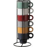 Mudo Home Multıcolor Seramık Espresso Fincanı 6 Lı - Renkli