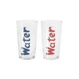 Mudo Home Water Bardak 570 ml 2'li Set -mavi&kırmızı