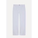 Mudo Kadın Beyaz Cropped Flare Fit Pantolon