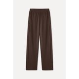 Mudo Kadın Ekru Modal Karışımlı Beli Lastikli Wide Leg Pantolon