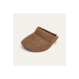 Mudo Kadın Kahverengi Hasır Vizör Şapka