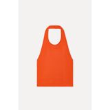 Mudo Kadın Kırmızı Kolsuz Sırt Detaylı Crop T-Shirt
