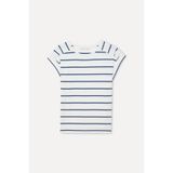 Mudo Kadın Lacivert Çizgili Bisiklet Yaka T-Shirt