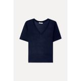 Mudo Kadın Lacivert V Yaka Modal T-Shirt