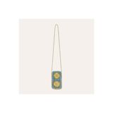 Mudo Kadın Mavi Hasır Çiçekli Omuz Çantası