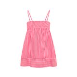Mudo Kadın Pembe Çizgili Oversize Kolsuz Bluz