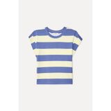 Mudo Kadın Sarı Çizgili Loose Fit Kolsuz T-Shirt