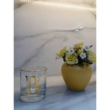 mudo Monogram Cam Bardak-B - 1 Adet - 300 ml