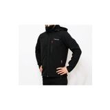 Mudwill Erkek Siyah Outdoor Rüzgar Geçirmez Kapüşonlu Mont