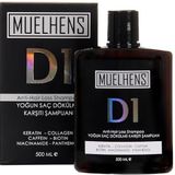 Muelhens D1 Yoğun Saç Dökülme Karşıtı Şampuan, Keratin, Kollajen, Kafein, Biotin, Niasinamid, Panthenol İçerir, 500 ml