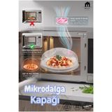 Muf Home Mikrodalga Fırın Yemek Koruma Kapağı ve Pratik Kek Fanusu - Ayarlanabilir Buhar Ventilli, Sıçrama Önleyici (Bpa Içermez) - 25 cm