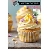 MUF HOME Muffin Cupcake Kağıdı, Renkli Cupcake Muffin Kağıdı Muffin Kek Kalıbı Desenli Browni Kek Kapsülü