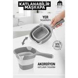Muf Home Pratik Akordiyon Katlanır Maşrapa - Bpa Içermez Katlanabilir Banyo Akordion Maşrapa