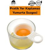 MUF HOME Yumurta Süzgeci Yumurta Akı Sarısı Ayırıcı Mini Yumurta Süzgeci Kek Poğaça Yumurta Süzgeci